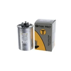 TITAN PRO 45 Plus 5 MFD 440/370V Dual Voltage Round Run Capacitor -Fire Place Store packard capacitors trcfd455 d4 1000