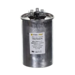 45+7.5 MFD 440/370V Dual Voltage Round Run Capacitor