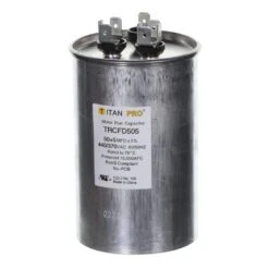 TITAN HD 50 Plus 5 MFD 440/370V Dual Voltage Round Run Capacitor