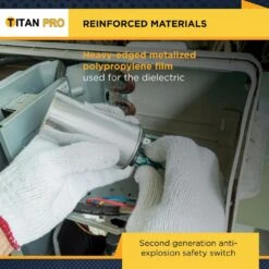 TITAN PRO 70 Plus 5 MFD 440/370V Dual Voltage Round Run Capacitor 9 TITAN PRO 70 Plus 5 MFD 440/370V Dual Voltage Round Run Capacitor -Fire Place Store packard capacitors trcfd705 1f 1000