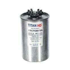 TITAN HD 80 Plus 7.5 MFD, 440-Volt/370-Volt Dual Voltage Round Run Capacitor