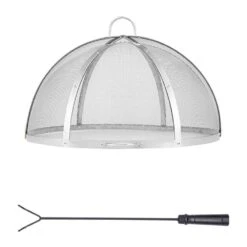 40 In. Stainless Steel Round Fire Pit Cover /Spark Screen Lid