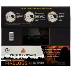 Traditional 3-Hour Firelogs, Long Burning Firelog For Fireplace, Campfire, Fire Pit, Indoor And Outdoor Use (9-Pack) 12 Traditional 3-Hour Firelogs, Long Burning Firelog For Fireplace, Campfire, Fire Pit, Indoor And Outdoor Use (9-Pack) -Fire Place Store pine mountain firewood 501 160 805 fa 1000