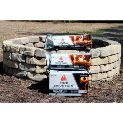 Quantum Premium Firelog, 2.5-Hour Firelog, Bright Firelog For Fireplace, Fire Pit, Indoor And Outdoor Use (4-Pack) -Fire Place Store pine mountain firewood 800 000 186 1d 1000