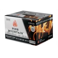 Quantum Premium Firelog, 2.5-Hour Firelog, Bright Firelog For Fireplace, Fire Pit, Indoor And Outdoor Use (4-Pack) -Fire Place Store pine mountain firewood 800 000 186 1f 1000