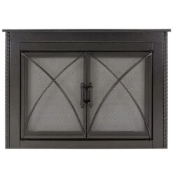 Albus Small Glass Fireplace Doors