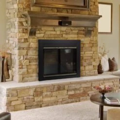 Alsip Large Glass Fireplace Doors