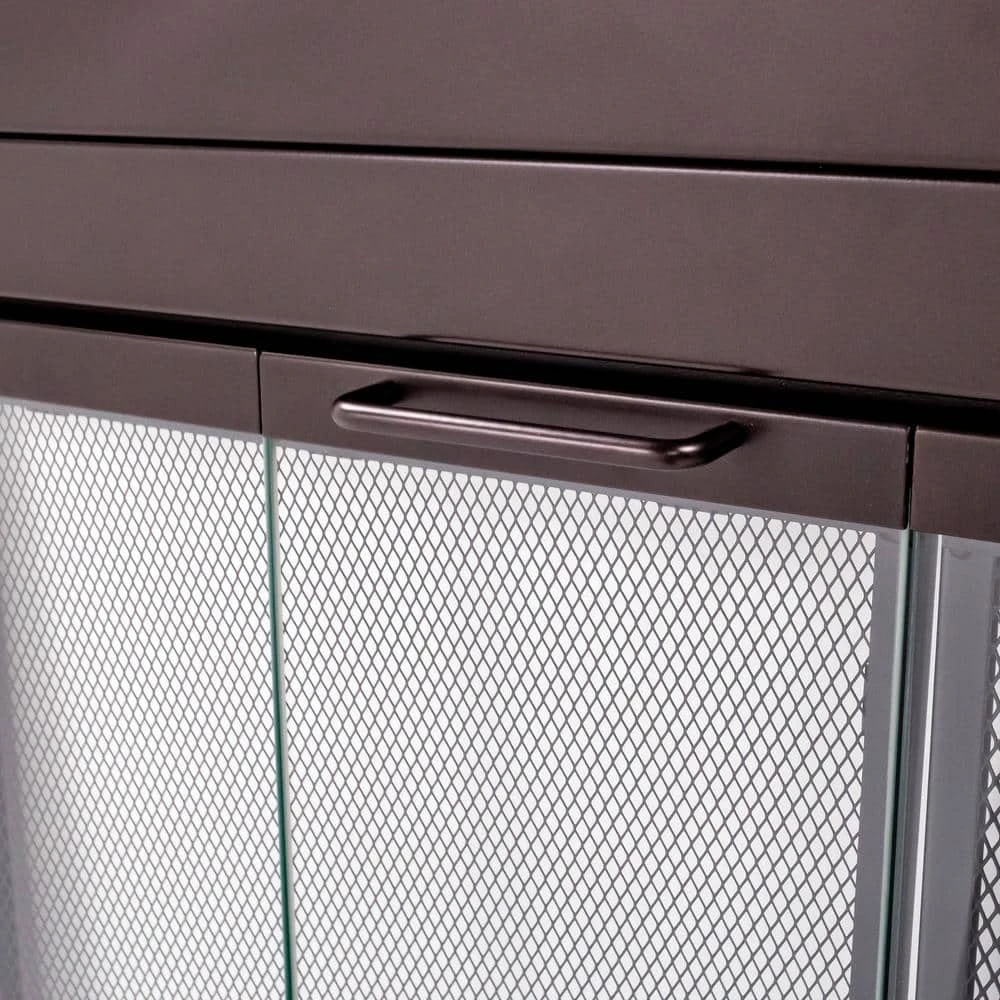 Ascot Medium Oil Rubbed Bronze Glass Fireplace Doors 6 Ascot Medium Oil Rubbed Bronze Glass Fireplace Doors - Image 6