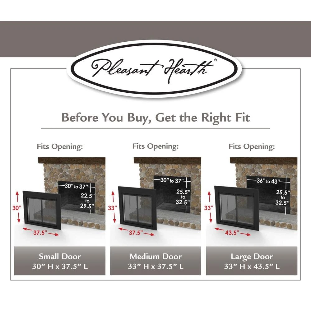 Ascot Medium Oil Rubbed Bronze Glass Fireplace Doors 7 Ascot Medium Oil Rubbed Bronze Glass Fireplace Doors - Image 7