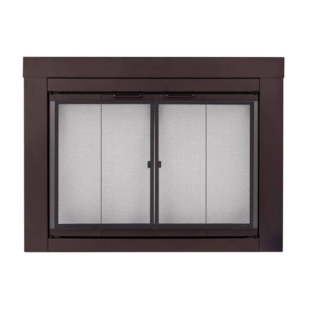 Ascot Medium Oil Rubbed Bronze Glass Fireplace Doors 2 Ascot Medium Oil Rubbed Bronze Glass Fireplace Doors - Image 2