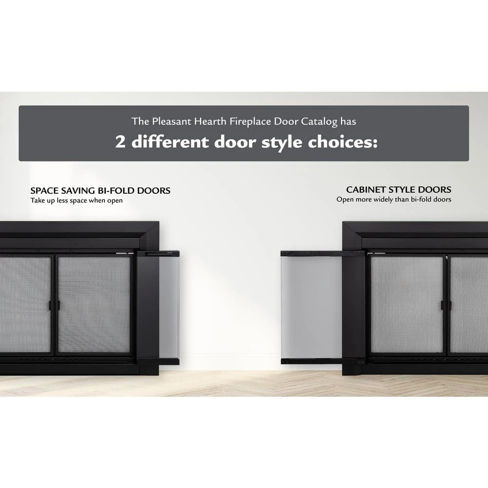 Easton Large Glass Fireplace Doors 10 Easton Large Glass Fireplace Doors - Image 10