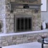 Ellis Medium Gunmetal Glass Fireplace Doors