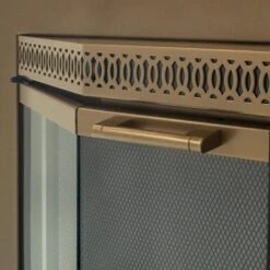 Gavin Medium Heritage Brass Glass Fireplace Doors 16 Gavin Medium Heritage Brass Glass Fireplace Doors -Fire Place Store pleasant hearth fireplace doors gv 7001he 66 1000