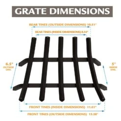 3/4 In. 18 In. 5-Bar Steel Fireplace Grate -Fire Place Store pleasant hearth fireplace grates bg7 185m 66 1000