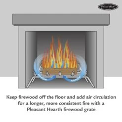 3/4 In. 27 In. 7-Bar Steel Fireplace Grate -Fire Place Store pleasant hearth fireplace grates bg7 277m 40 1000