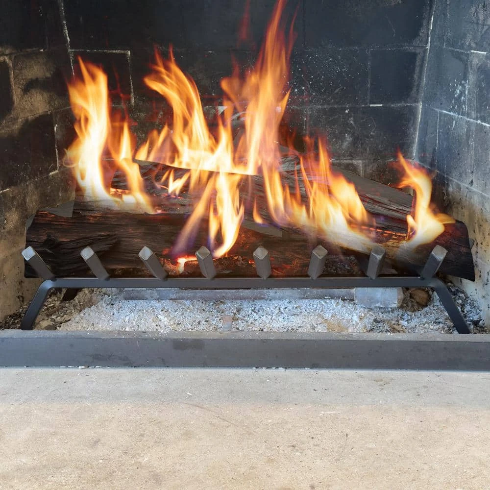 3/4 In. 30 In. 8-Bar Steel Fireplace Grate 2 3/4 In. 30 In. 8-Bar Steel Fireplace Grate - Image 2