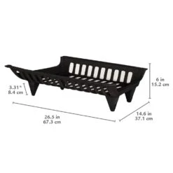 27 In. Cast Iron Grate -Fire Place Store pleasant hearth fireplace grates cg27 a0 1000