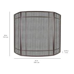 Asteria 3-Panel Fireplace Screen In Wenge 9 Asteria 3-Panel Fireplace Screen In Wenge -Fire Place Store pleasant hearth fireplace screens fa311s c3 1000
