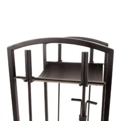 5-Piece Fireplace Tool Set With Log Bin -Fire Place Store pleasant hearth fireplace tools fa011tl 66 1000