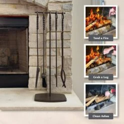 Waverly 5-Piece Fireplace Tool Set 14 Waverly 5-Piece Fireplace Tool Set -Fire Place Store pleasant hearth fireplace tools fa078tl 77 1000