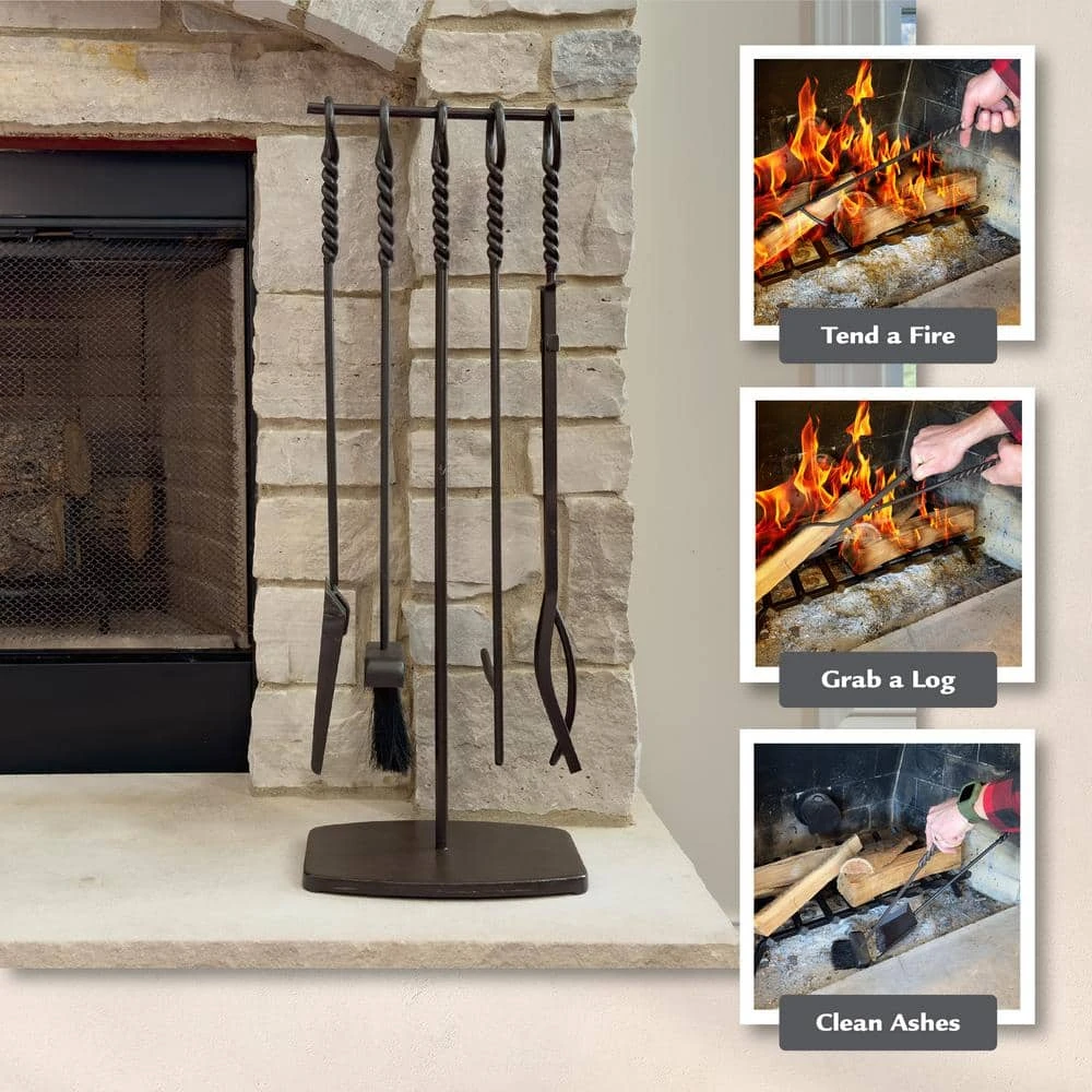 Waverly 5-Piece Fireplace Tool Set 7 Waverly 5-Piece Fireplace Tool Set - Image 7