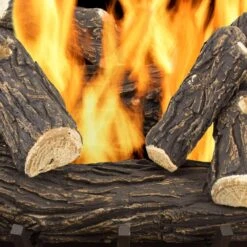 Willow Oak 24 In. Vented Gas Log Set -Fire Place Store pleasant hearth vented gas fireplace logs vl wo24d 4f 1000
