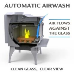 1,800 Sq. Ft. EPA Certified Wood Stove With Stainless Steel Ash Lip And Blower -Fire Place Store pleasant hearth wood stoves hws 1200 b 1f 1000