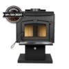 1,800 Sq. Ft. EPA Certified Wood Stove With Stainless Steel Ash Lip And Blower