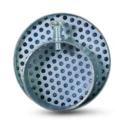 1-1/4" Galvanized Oil Vent Cap With Screen, Zinc Plated Steel - Galvanized