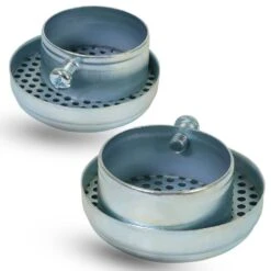 2 In. Galvanized Oil Vent Cap With Screen, Zinc Plated Steel -Fire Place Store plumbflex caps wdt4 4f 1000