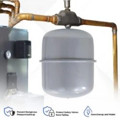 Water Heater Expansion Tank / Bladder Tank 4.8 Gal. Capacity 12 Water Heater Expansion Tank / Bladder Tank 4.8 Gal. Capacity -Fire Place Store plumbflex grow room ventilation heths 48 1f 1000