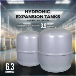 Water Heater Expansion Tank / Bladder Tank 6.3 Gal. Capacity -Fire Place Store plumbflex grow room ventilation heths 63 c3 1000