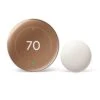 Google Nest Learning Thermostat (4th Gen) With Nest Temperature Sensor (2nd Gen) - Polished Gold