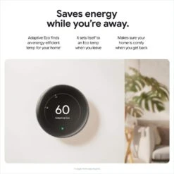 Google Nest Learning Thermostat (4th Gen) With Nest Temperature Sensor (2nd Gen) - Polished Gold -Fire Place Store polished gold google programmable thermostats ga05171 us c3 1000