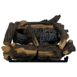 30,000 BTU Heating Ventless Gas Log Set With 18 Dual Fuel Technology -Fire Place Store procom heating ventless gas fireplace logs 210126 c3 1000