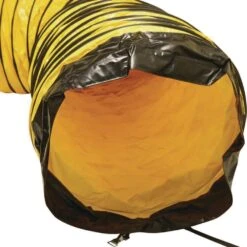 18 In. D X 25 Ft. Coil Flexible Ducting Air Ventilator Yellow -Fire Place Store rubber cal flexible ductwork 01 184 18 fa 1000