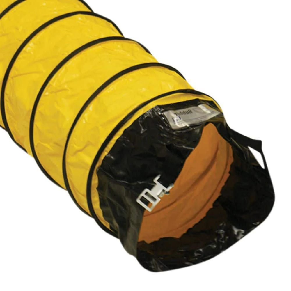 20 In. D X 25 Ft. Coil Flexible Ducting Air Ventilator Yellow 1 20 In. D X 25 Ft. Coil Flexible Ducting Air Ventilator Yellow