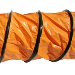10 In. D X 25 Ft. Air Ventilator Orange Coil - Flexible Ducting - Orange -Fire Place Store rubber cal flexible ductwork 01 191 10 44 1000