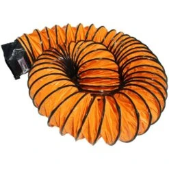 12 In. D X 25 Ft. Air Ventilator Orange Coil - Flexible Ducting - Orange -Fire Place Store rubber cal flexible ductwork 01 191 12 4f 1000