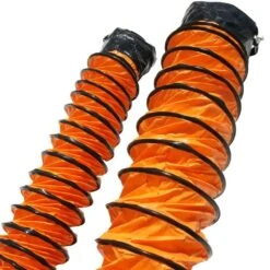 8 In. D X 25 Ft. Air Ventilator Orange Coil - Flexible Ducting - Orange -Fire Place Store rubber cal flexible ductwork 01 191 8 fa 1000