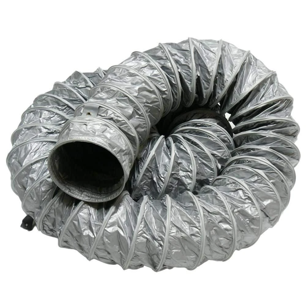 Air Ventilator Insulated Ventilation Ducts 16 In. X 25 Ft. L - Insulated Flexible PVC Flex Hose - Silver (16 In. ID) 3 Air Ventilator Insulated Ventilation Ducts 16 In. X 25 Ft. L - Insulated Flexible PVC Flex Hose - Silver (16 In. ID) - Image 3