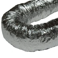 HVAC 6 In. X 25 Ft. Insulated-Flex Ducting Ventilation Duct Hose -Fire Place Store rubber cal flexible ductwork 01 194 6 44 1000