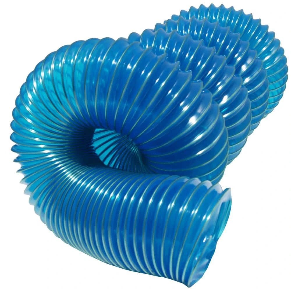 1.5 In. D X 12 Ft. PVC Flexduct Coil Flexible Ducting In Blue 5 1.5 In. D X 12 Ft. PVC Flexduct Coil Flexible Ducting In Blue - Image 5