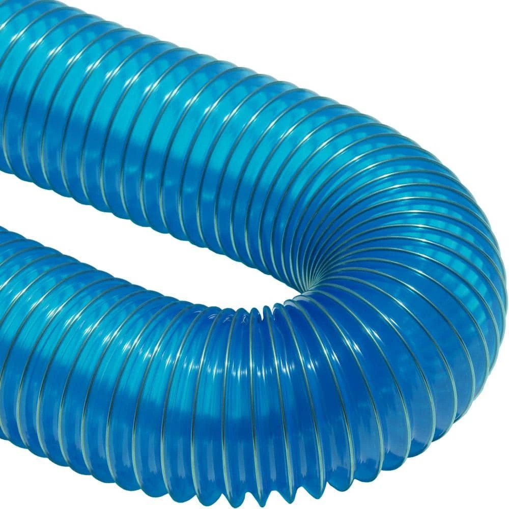 1.75 In. D X 12 Ft. PVC Flexduct Coil Flexible Ducting In Blue 3 1.75 In. D X 12 Ft. PVC Flexduct Coil Flexible Ducting In Blue - Image 3