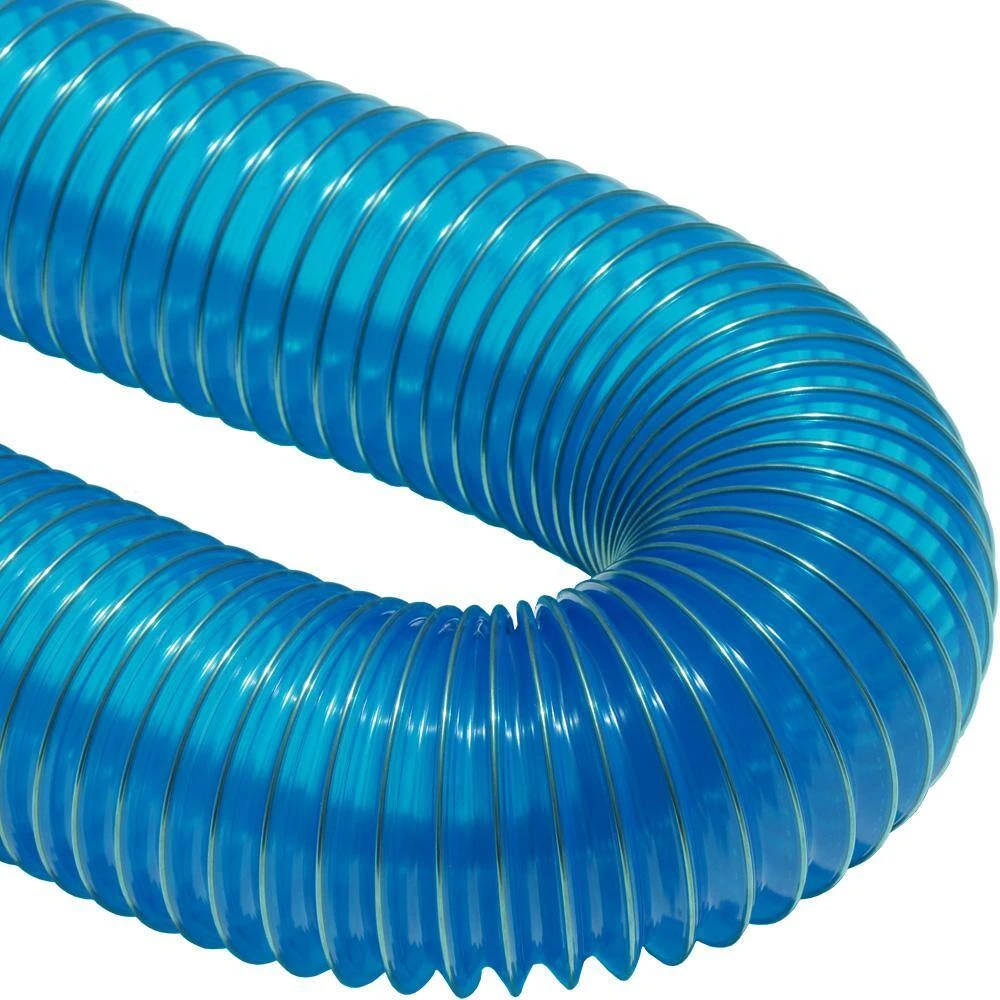 4 In. D X 25 Ft. PVC Flexduct Coil Flexible Ducting In Blue 3 4 In. D X 25 Ft. PVC Flexduct Coil Flexible Ducting In Blue - Image 3