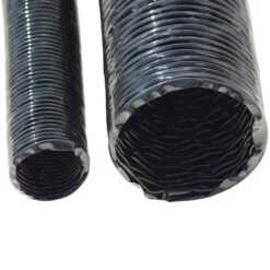 XPU 708-5 In. X 25 Ft.-PU Flexible Duct-Black -Fire Place Store rubber cal flexible ductwork 01 204 5 25 76 1000
