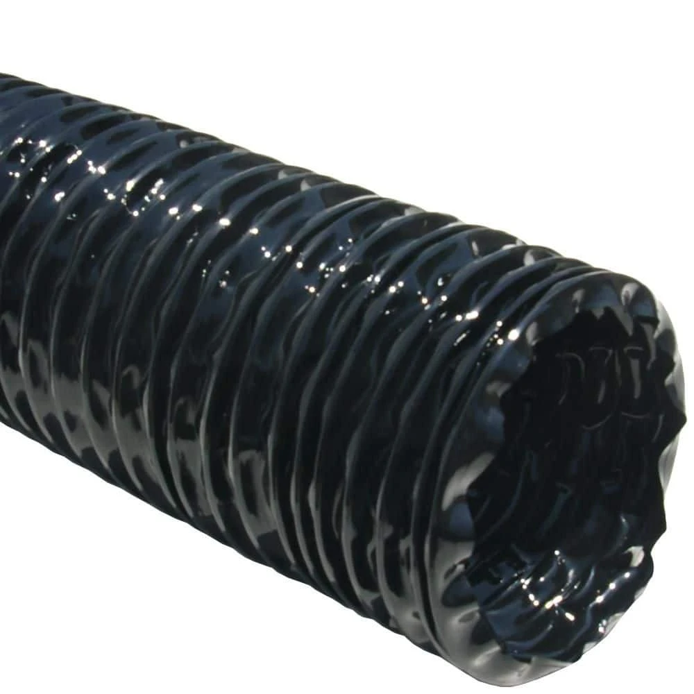 XPU 708-6 In. X 12 Ft.-PU Flexible Duct-Black 2 XPU 708-6 In. X 12 Ft.-PU Flexible Duct-Black - Image 2