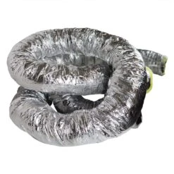 HVAC Insulated-Flex R-8 - 4 In. Flexible Duct -Fire Place Store rubber cal flexible ductwork 01 214 4 44 1000