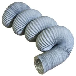4 In. I.D. X 25 Ft. HVAC Ventilation-Flexible Duct -Fire Place Store rubber cal flexible ductwork 01 225 4 44 1000