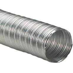 "Aluminum Flex 400" Hi-Temp Flexible Ventilation Duct Hose - 7 In. ID X 5 Ft.